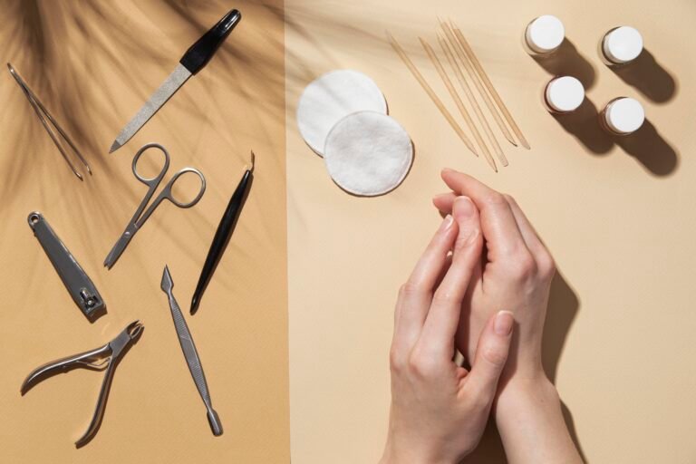 Luxury nail salon services in Paphos at Maison Luné Beauty offering manicures pedicures gel nails and bespoke nail treatments